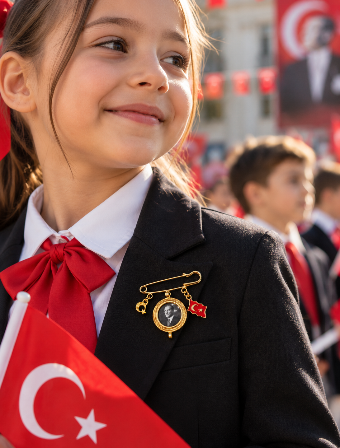 29 Ekim Atatürk Yaka Broşu