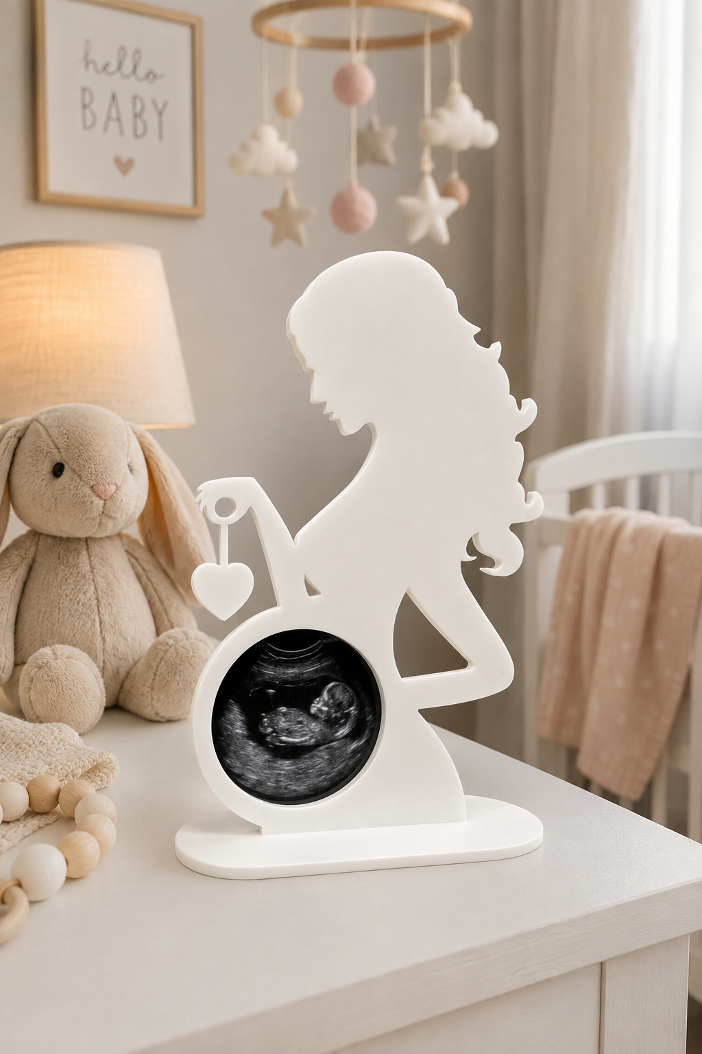 Kişiye Özel Ultrason Fotoğraflı Anne Biblosu