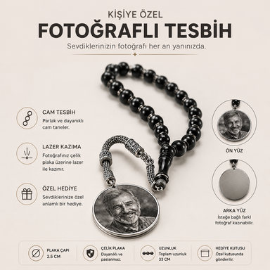 Kişiye Özel Fotoğraflı Tesbih