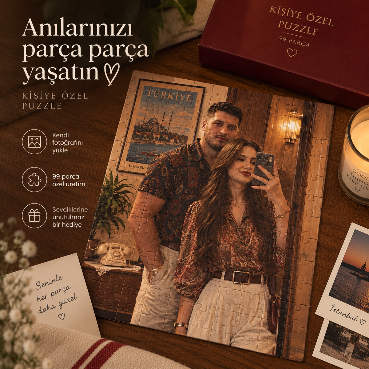80'ler Kişiye Özel Fotoğraflı Puzzle