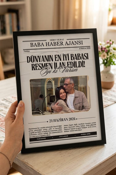 Kişileştirilmiş Babalar Günü Gazetesi